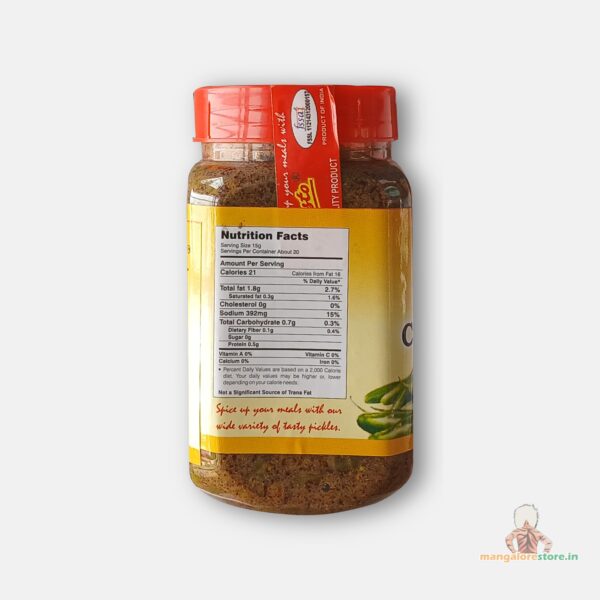 Presto Green Chilli Pickle (300 gms) - Image 3